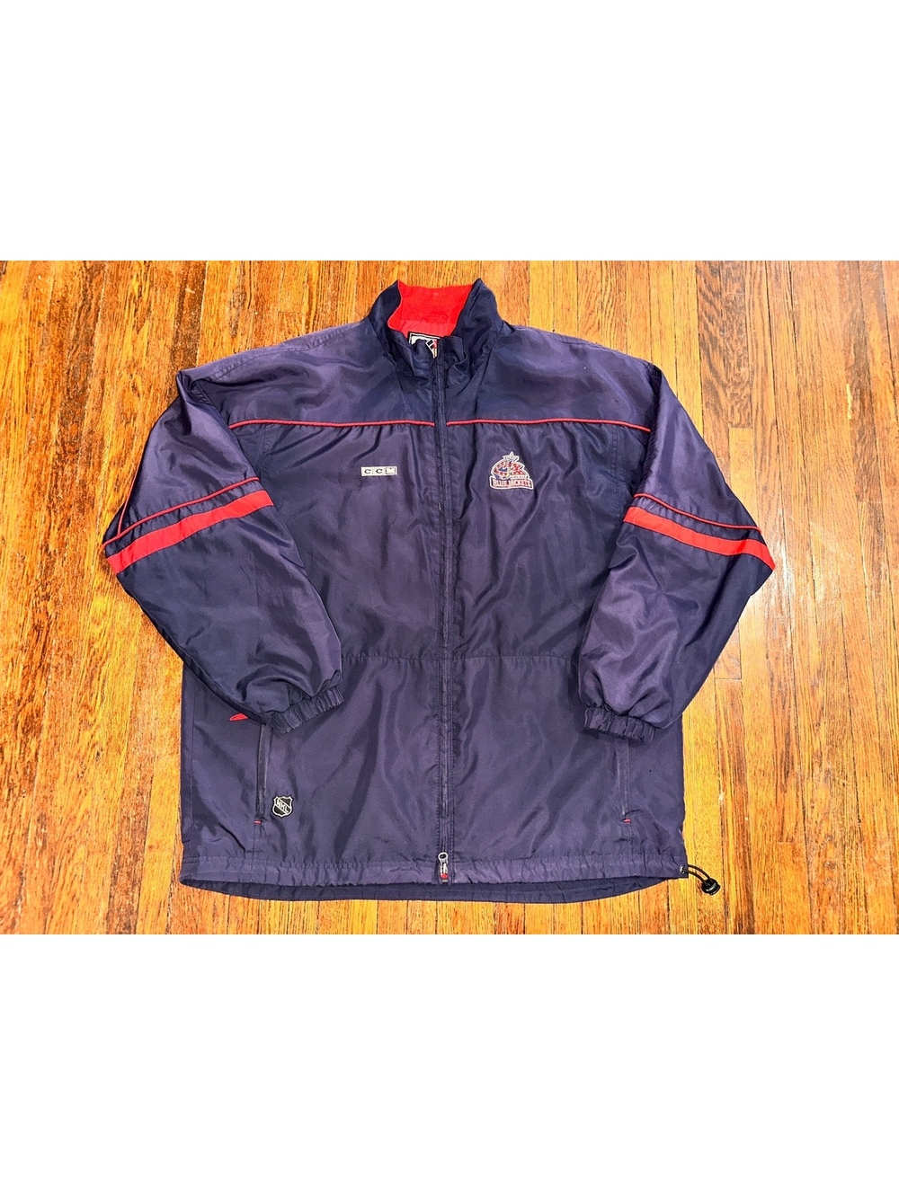 Columbus Blue Jackets CBJ Hockey Men's XL Jacket CCM Zippered NHL